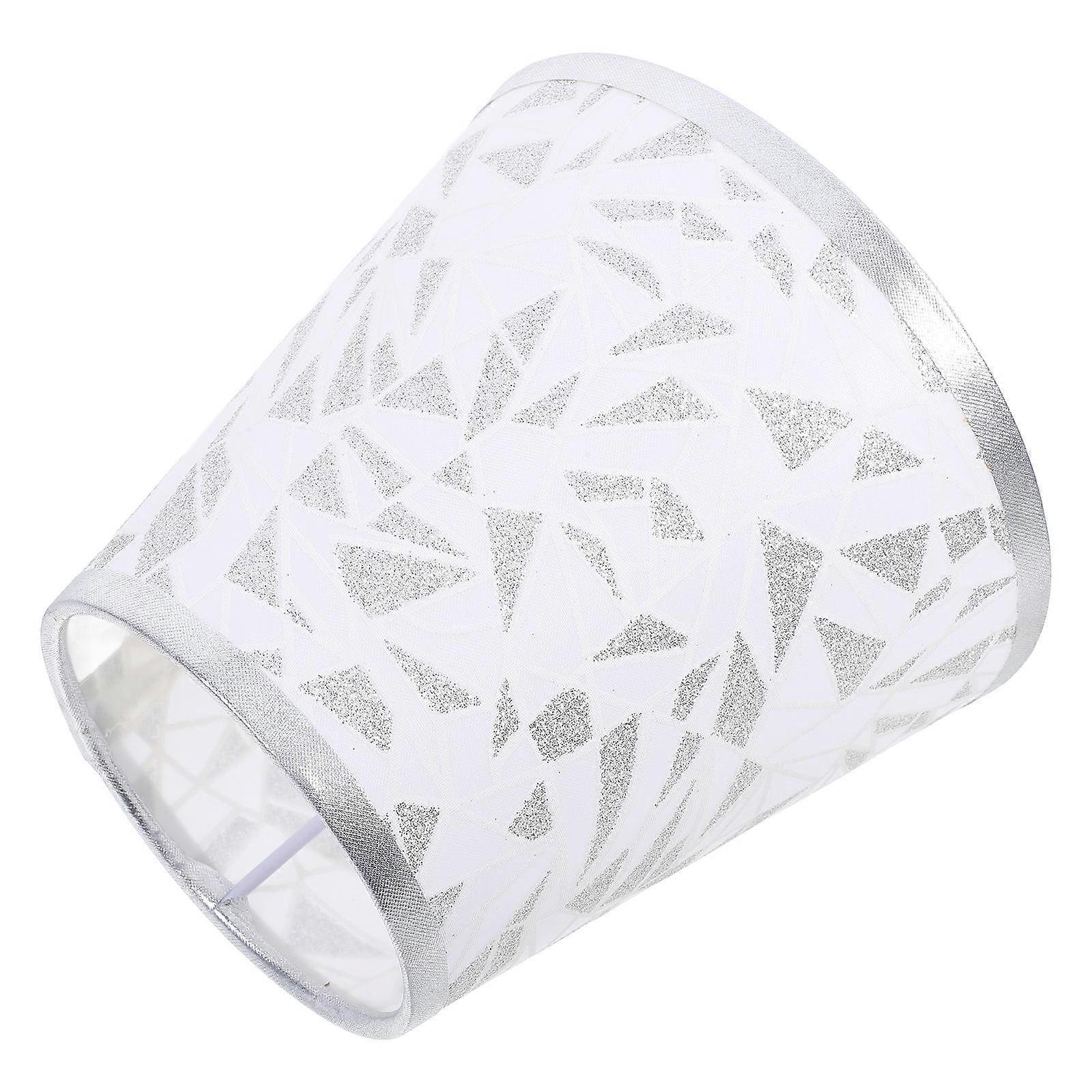 Lampshade Modern Lamp Shade for Decoration Use 2Pcs Silver Desk Lamp Cover