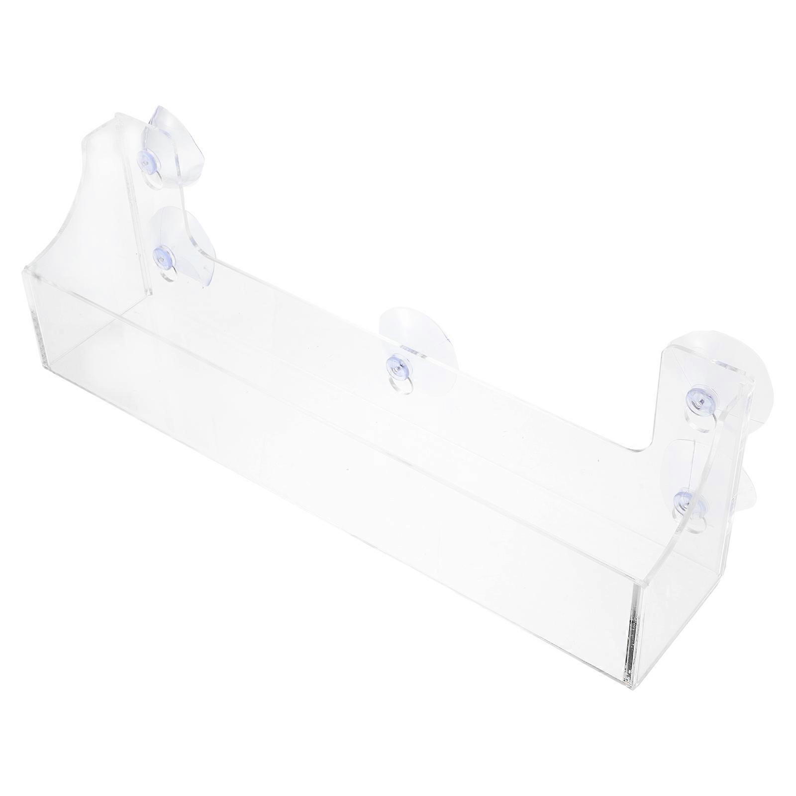 Acrylic Suction Cup Cup Rack Refrigerator Organizer for 2Pcs Drinks