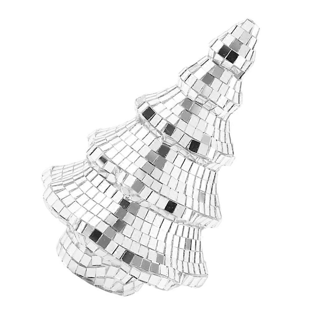 Silver Decorative Christmas Tree for Holiday Decor 5Pcs Tabletop Mini Trees