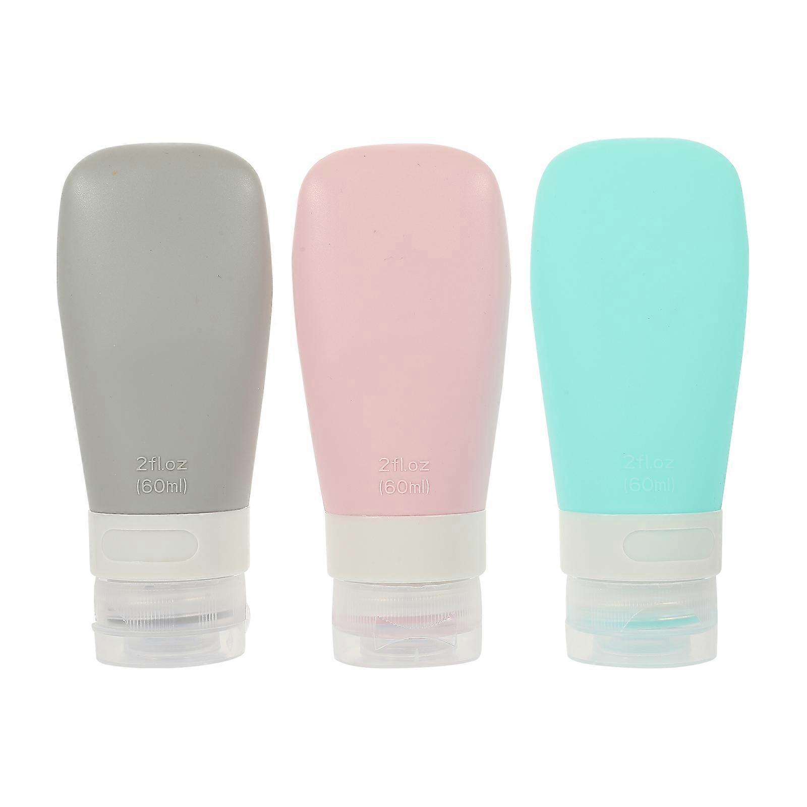 Small Silicone Bottles Multi-Function Lotion Dispenser for Travel 4Sets