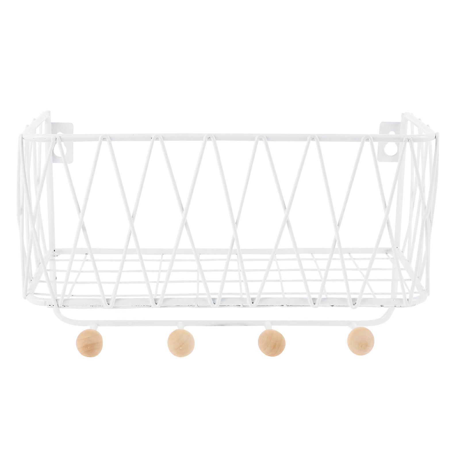 Towel Storage Rack Hole-Free Single-Layer Iron Rack 2Pcs Wall Shelf