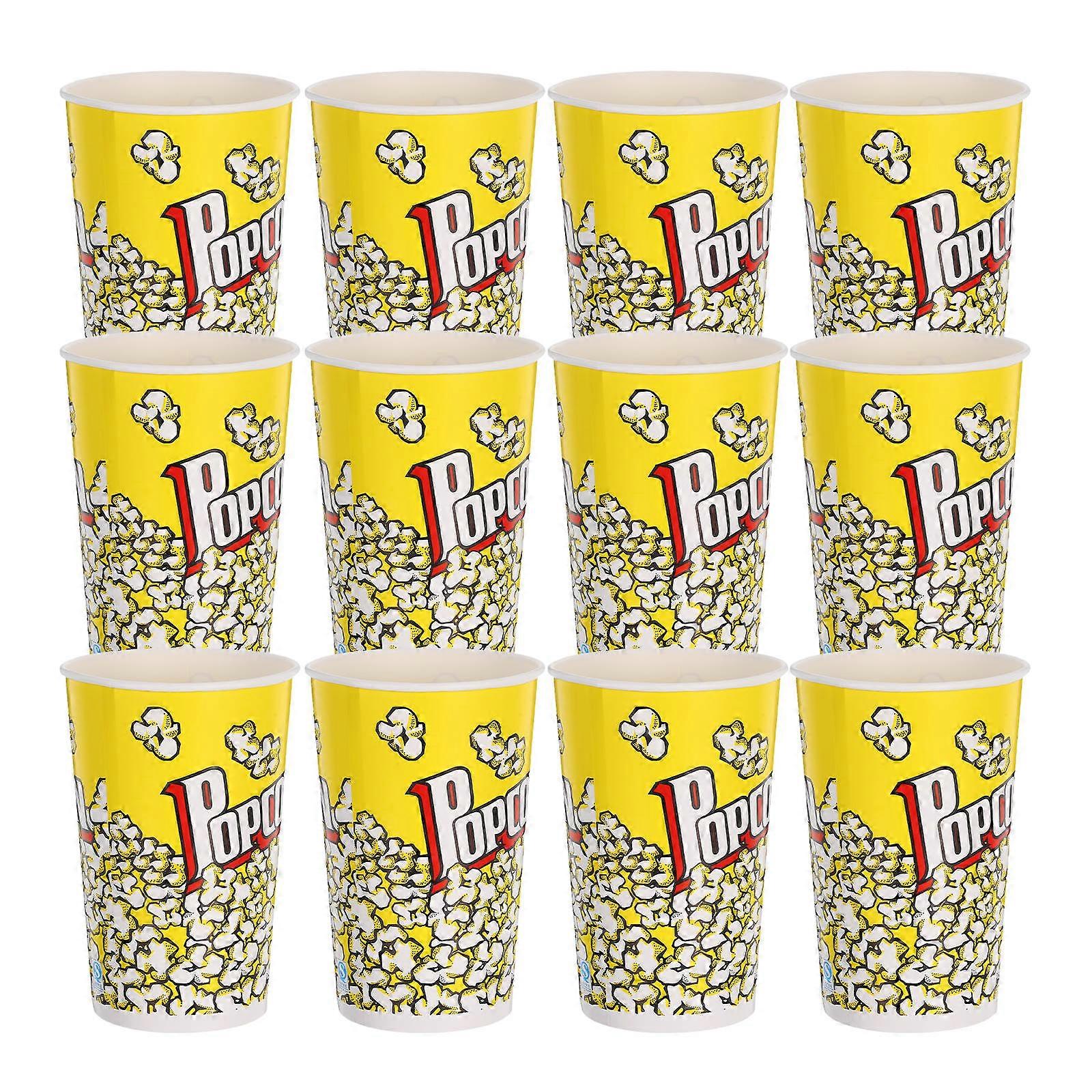 Once Use Popcorn Bucket Paper Popcorn Containers for Storage Use 50Pcs