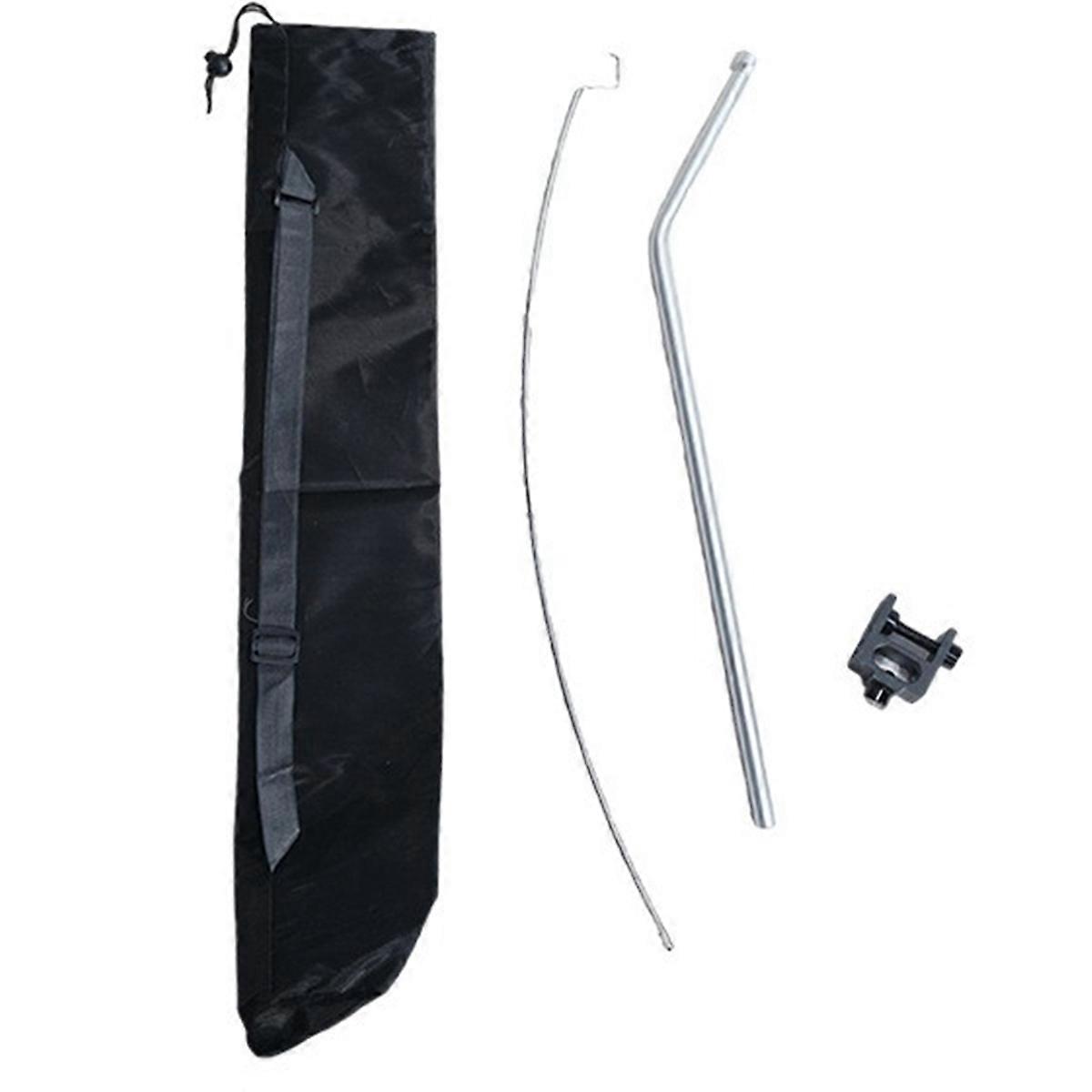 キャンプランプハンギングラックアルミニウム合金取り外し可能なランタンスタンド屋外ポータブルキャンプランプハンギングポールシルバー