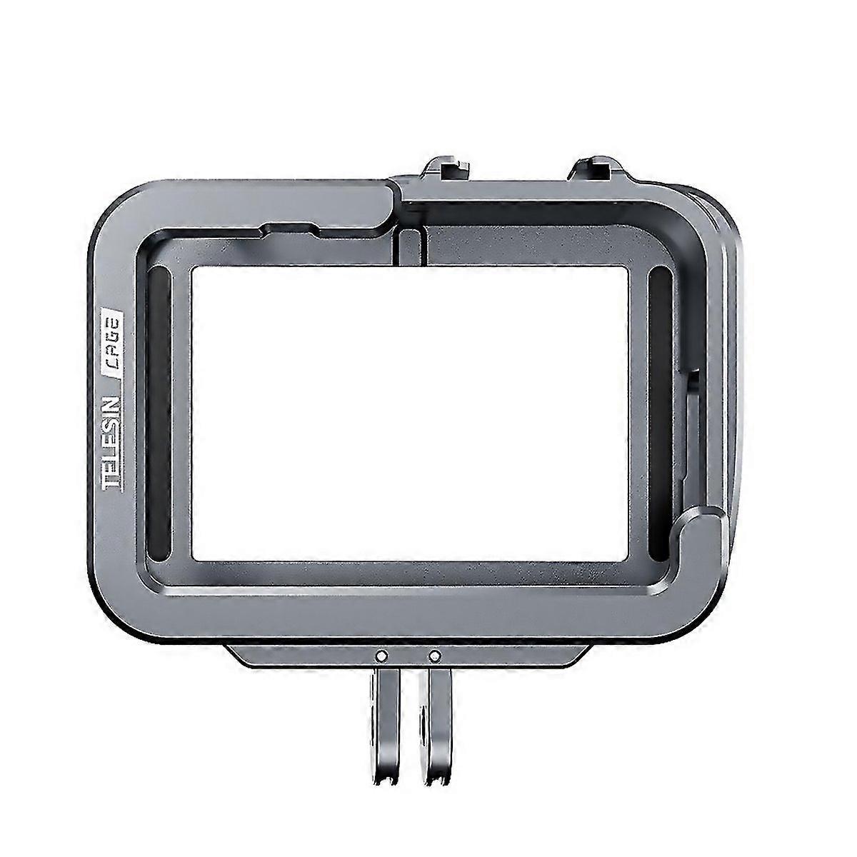 For Telesin Aluminium Alloy Frame Case For Gopro Hero11 Hero10 Hero9 Spec Regular Models Black Black