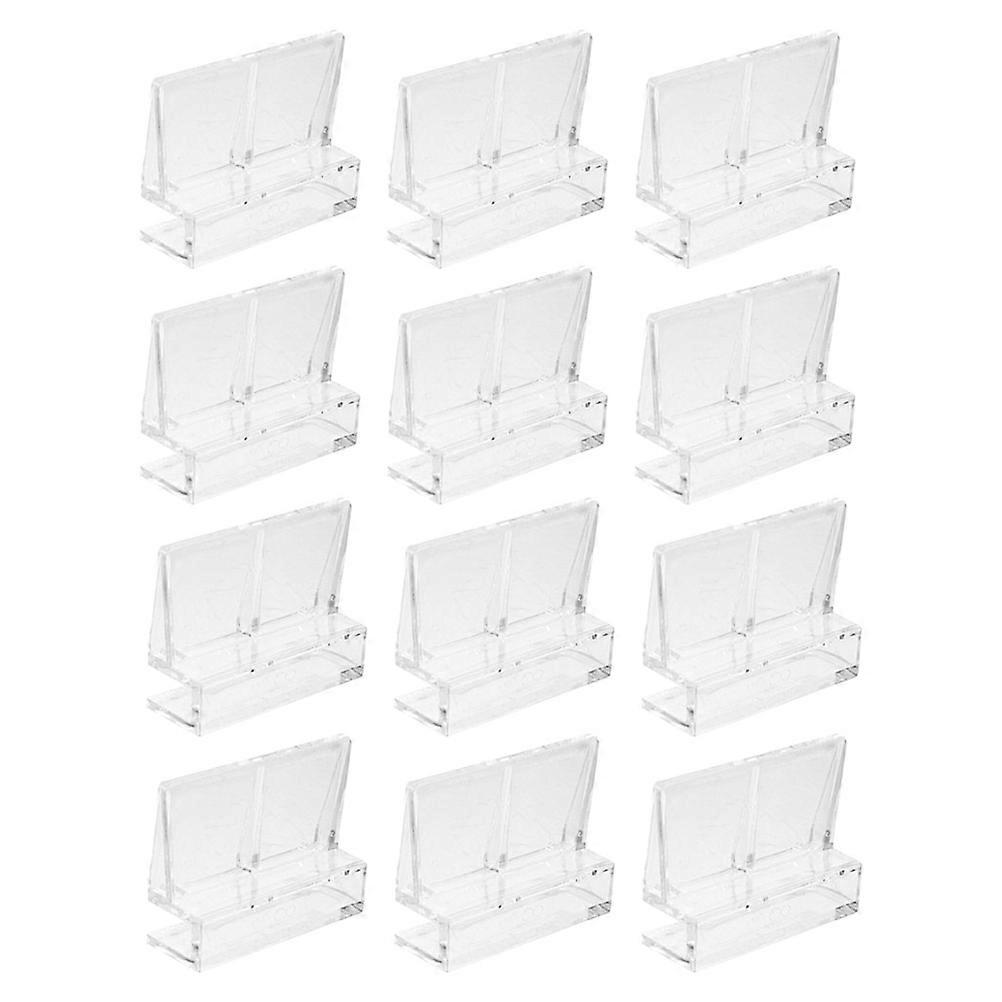 48Pcs Aquarium Cover Support Clamps Transparent Lid Holders Durable Support Indoor Use Rectangular Design For Fish Tanks