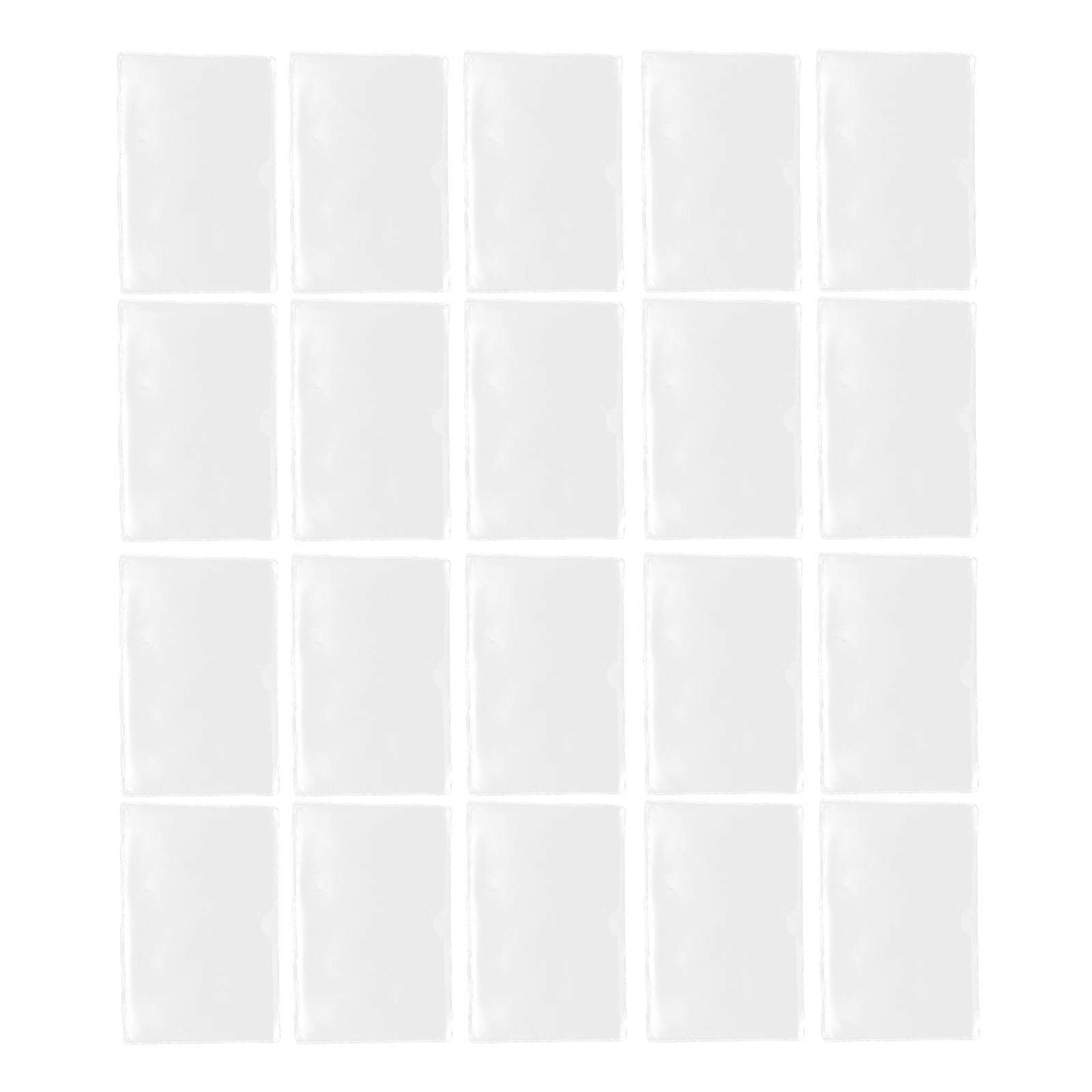 Transparent Material Card Covers Self-Adhesive for Storage 150Pcs Pack