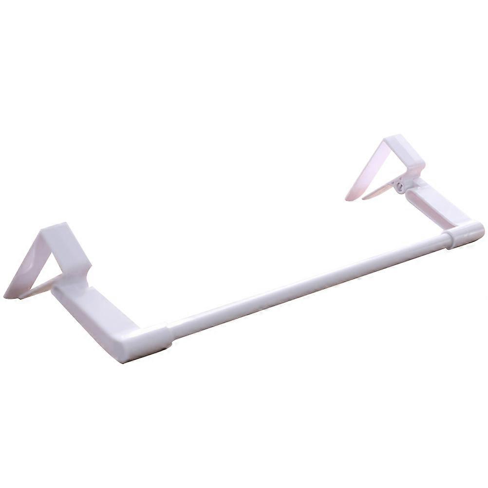 Single Rod Towel Rack for Hanging Towels 3Pcs White PP Plastic