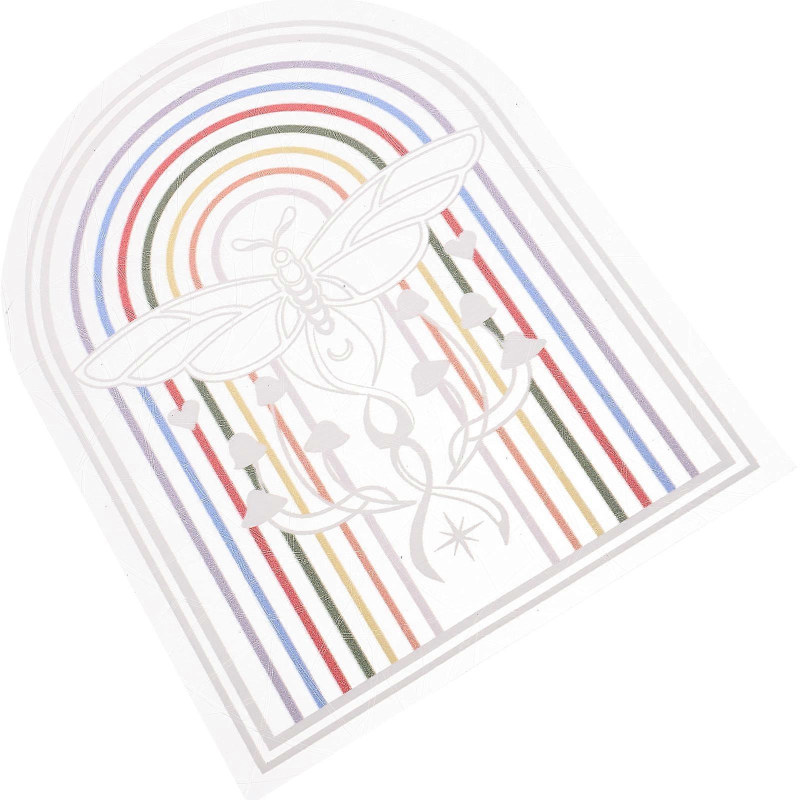 Window Clings Rainbow Window Stickers for Glass Decoration 2Pcs