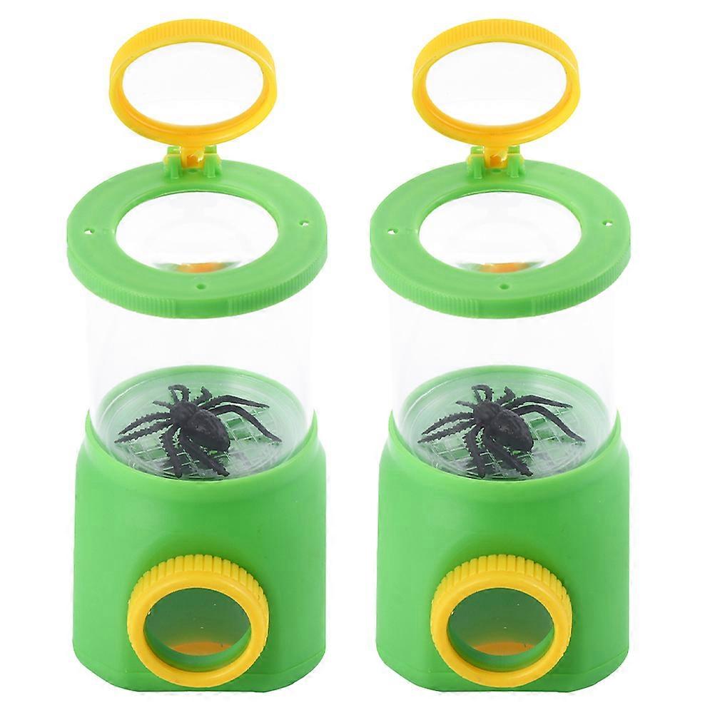 Insect Magnifier Boxes For Children Insect Observation During Outdoor Activities 2Pcs