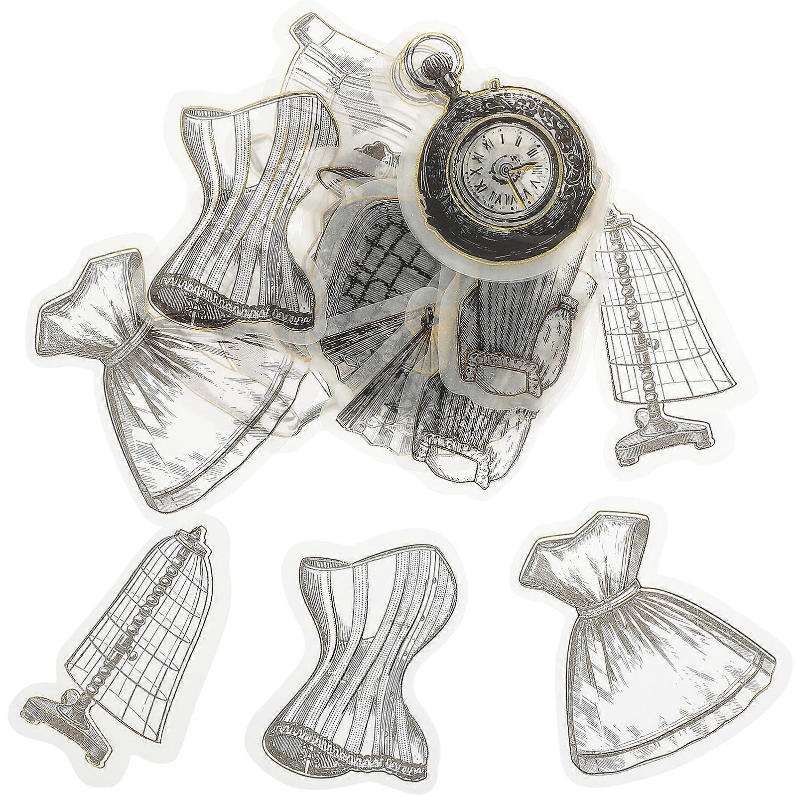 Scrapbooking Stickers Decoration Paper Stickers for Planner Use 300Pcs Assorted Colors