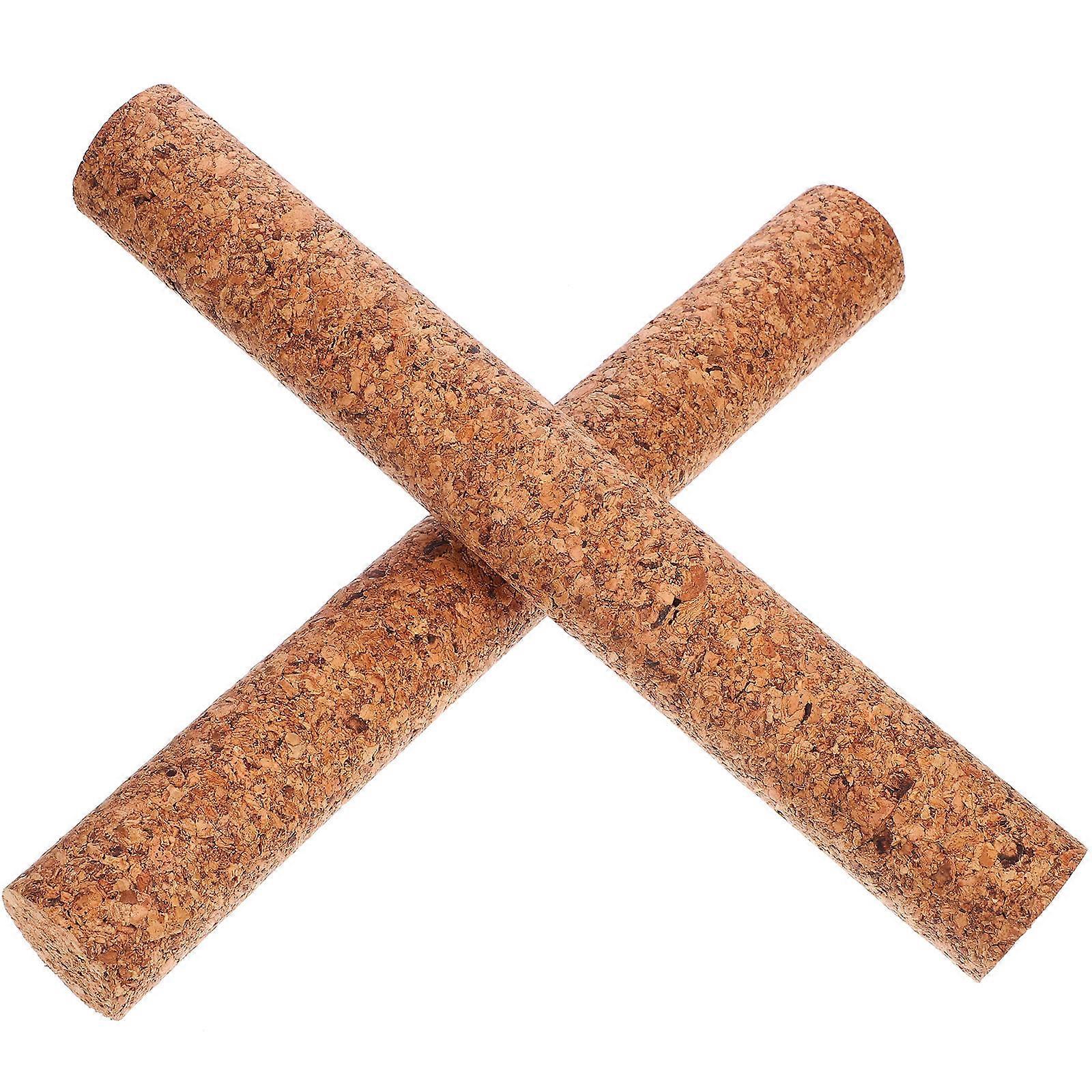 Glass Stoppers Brown DIY Plugs 4Pcs