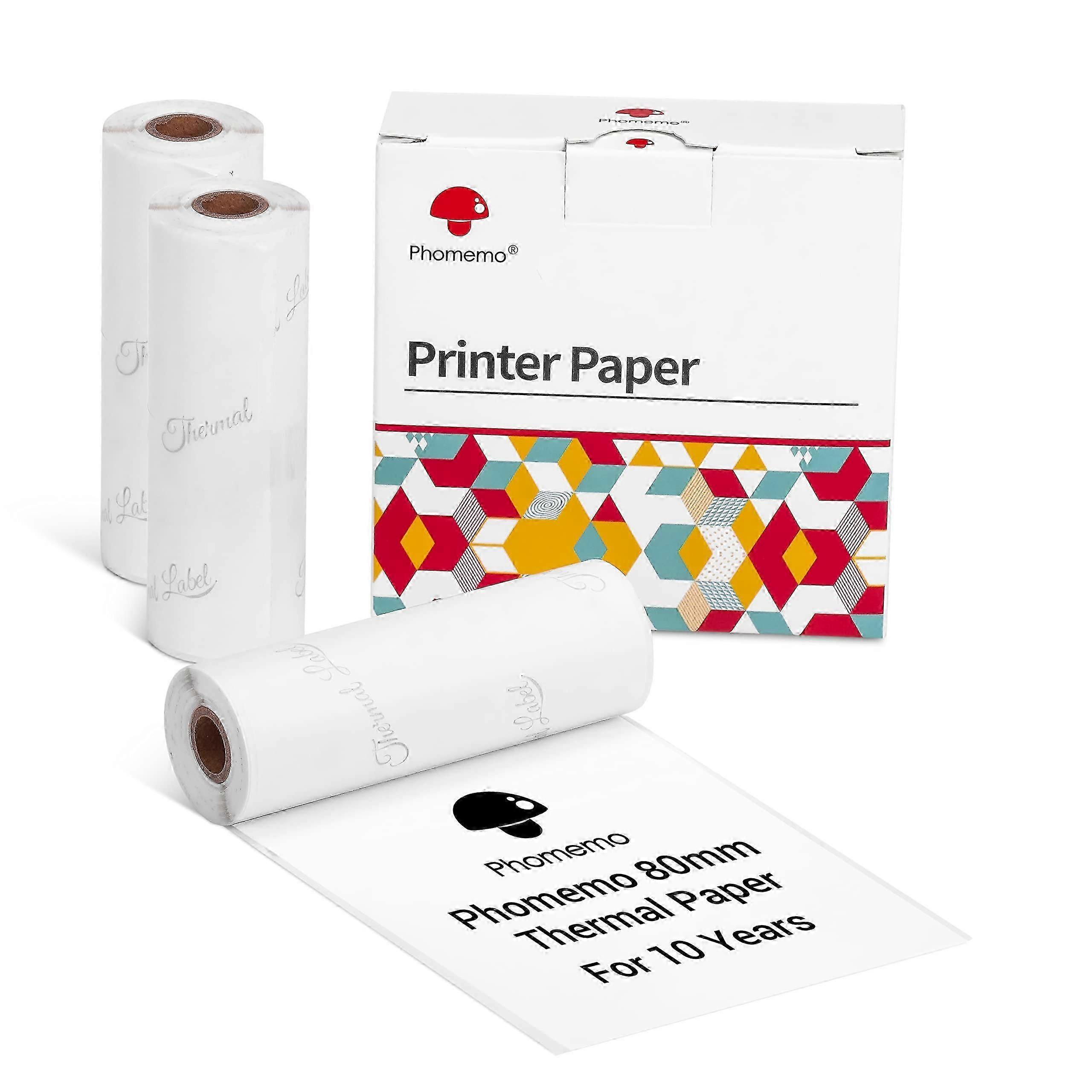 M03/M03AS/M04S/M04AS 80 mm SelfAdhesive Paper Black on White Thermal Printing Paper