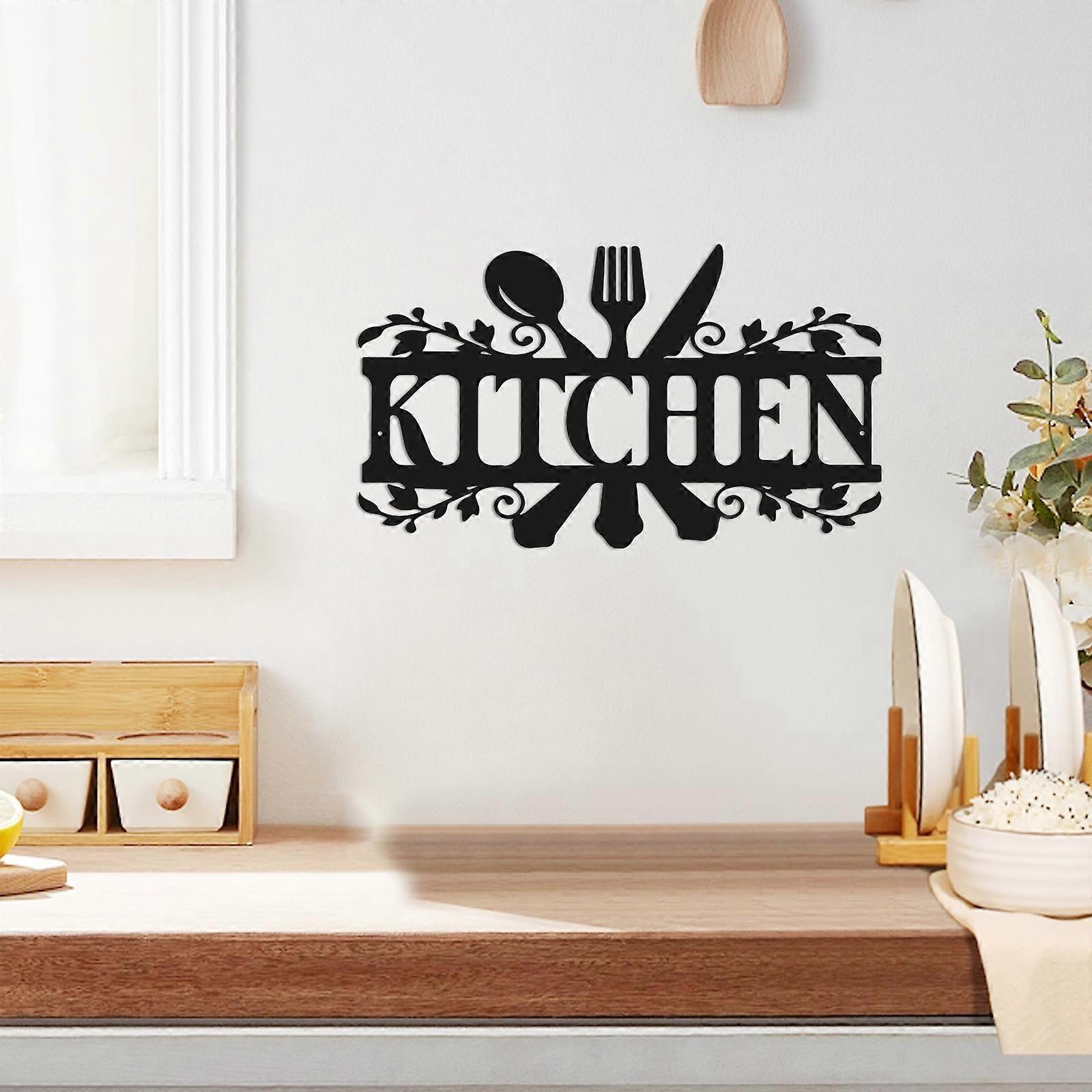 1PC Kitchen Hanging Metal Wall Décor for Home Interiors