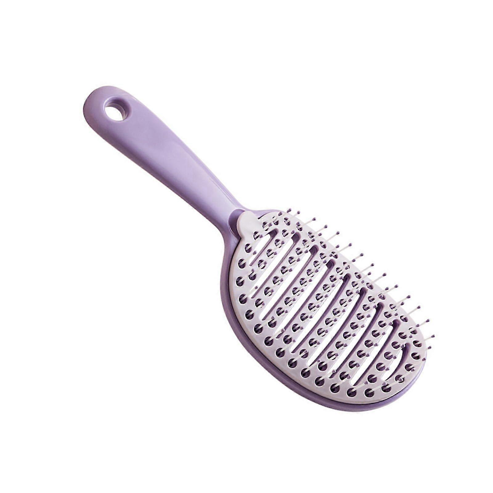 Portable Hair Comb With Soft Bristles, TravelFriendly For Gentle Styling, Scalp Health, Easy To Use, Taro Purple