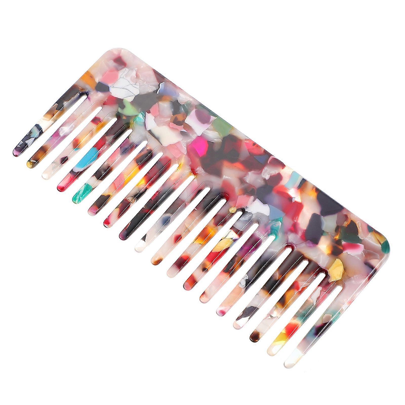 Wide Tooth Hair Detangling Comb for Home 4Pcs Colorful Comb Set