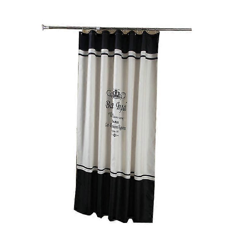 Waterproof Shower Curtain Spring Spun Polyester Shower Curtain 26s