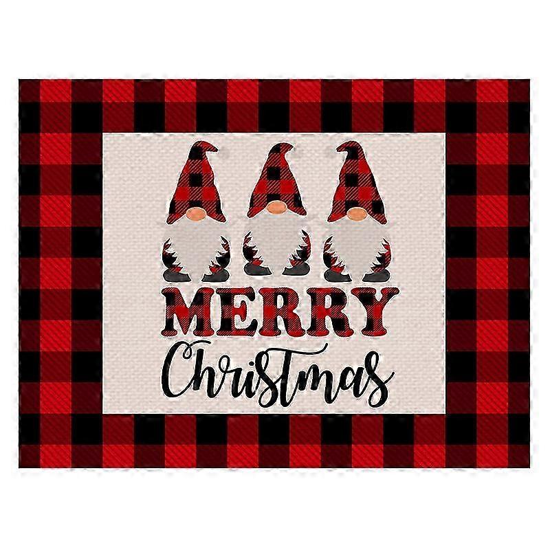 Checkered Placemat for Holiday Dining Decor 26s