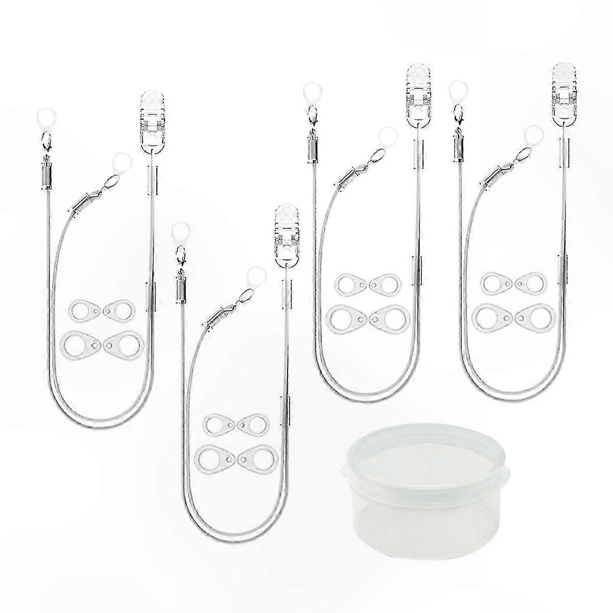 Anti-Lost Clip for Hearing Aids, Portable Security Rope for Adults and Seniors, Adjustable Fixation Cord with Hang Loop