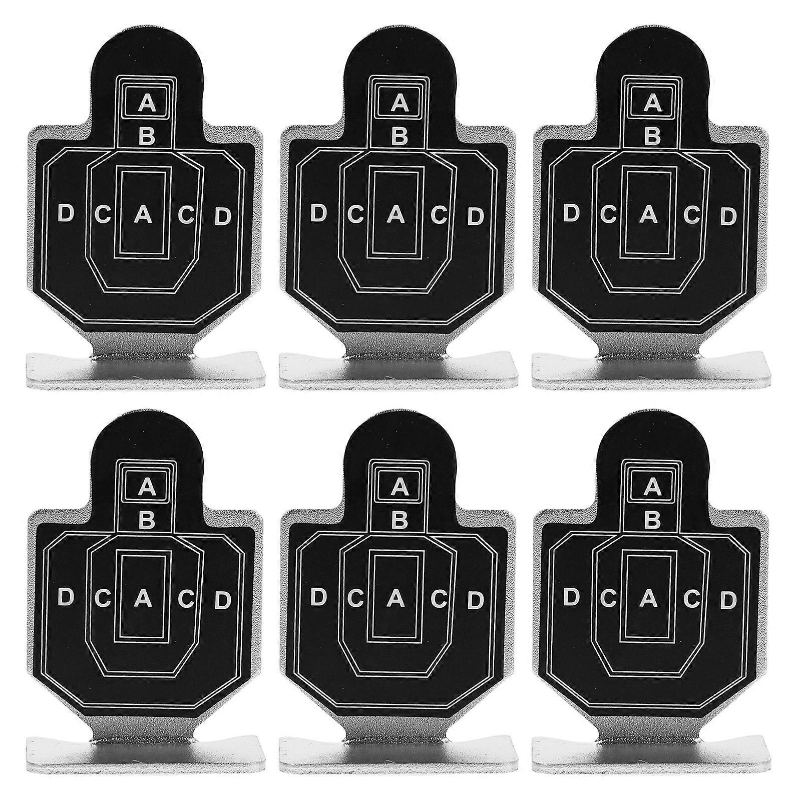 Small Metal Training Target for Shooting Practice 6Pcs Metal Targets Set