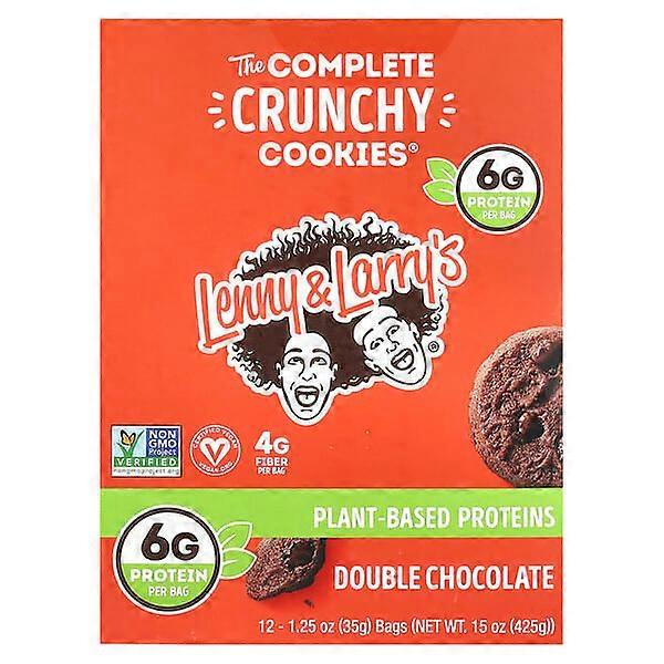 Lenny & Larry's, The Complete Crunchy CookiesÃÂÃÂÃÂÃÂ®, Double Chocolate, 12 Bags, 1.25 oz (35 g) Each