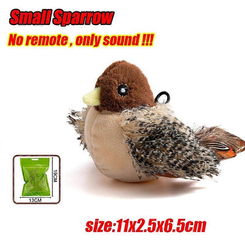 Flappy Bird Interactive Cat Toy Remote Control USB Rechargeable Pet Cat Plush Toy Flapping Bird Toy Stimulate Hunting Instincts