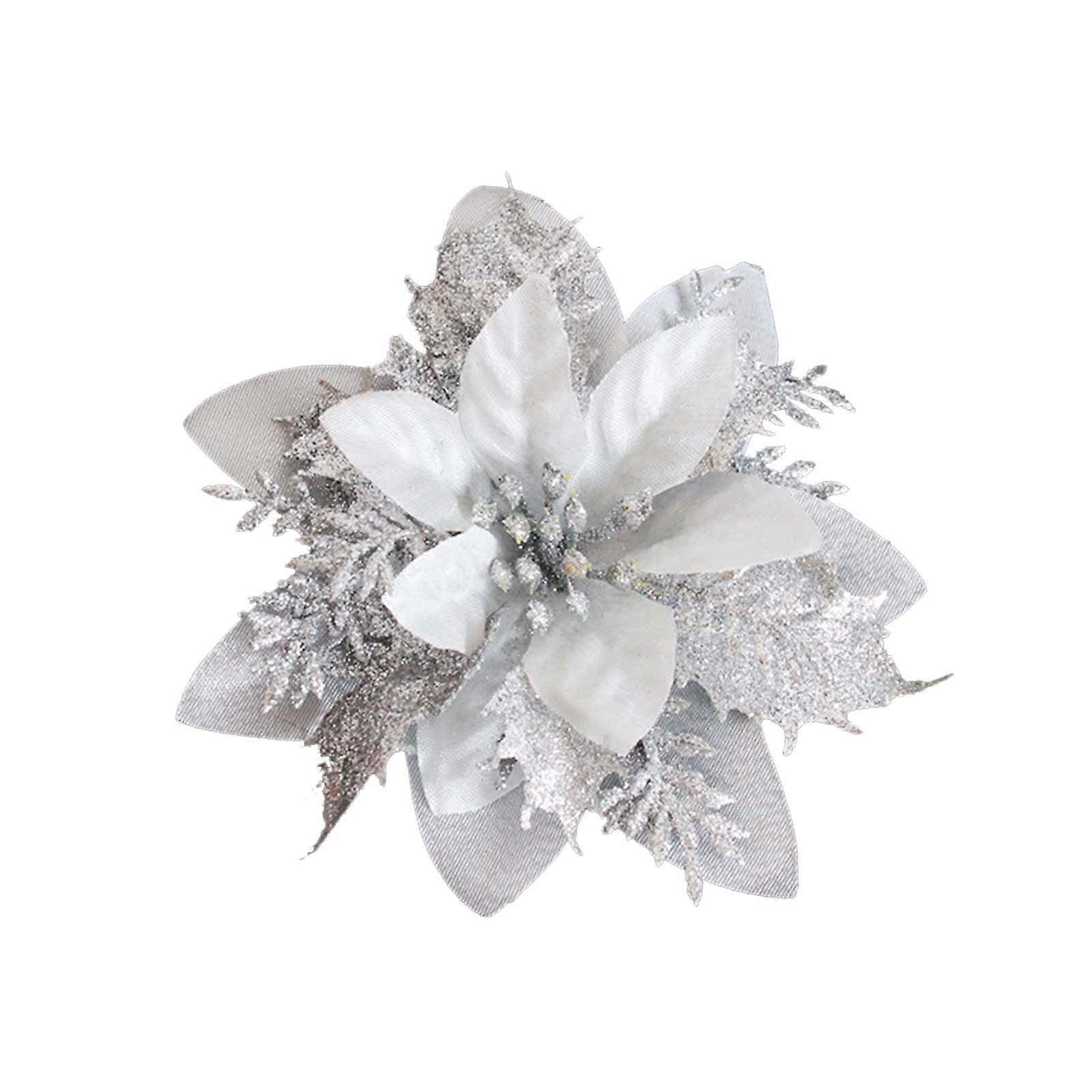 DagobertNiko Christmas Decoion Flower Hong Gold, And Red Three-layer Artificial Flower Christmas Tree Decoion Shooting Props