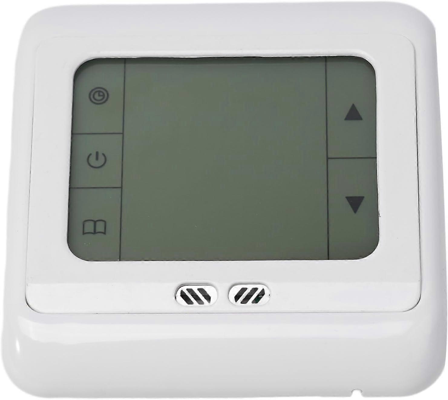 Digital Programmable Underfloor Heating Thermostat 3Inch Touchscreen Dual Air And Floor Sensors Memory Auto Calibration