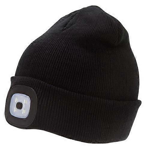 Rock Jock Unisex Adults Rechargeable LED Light Beanie Hat