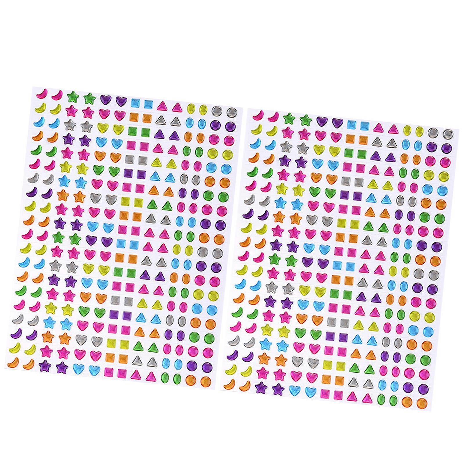 Reusable Tiny Patches for Water Bottle, Notebook, Scrapbooking Cute 3D Sticker Cartoon Sticker Tiny Handcraft Sticker Multicolor