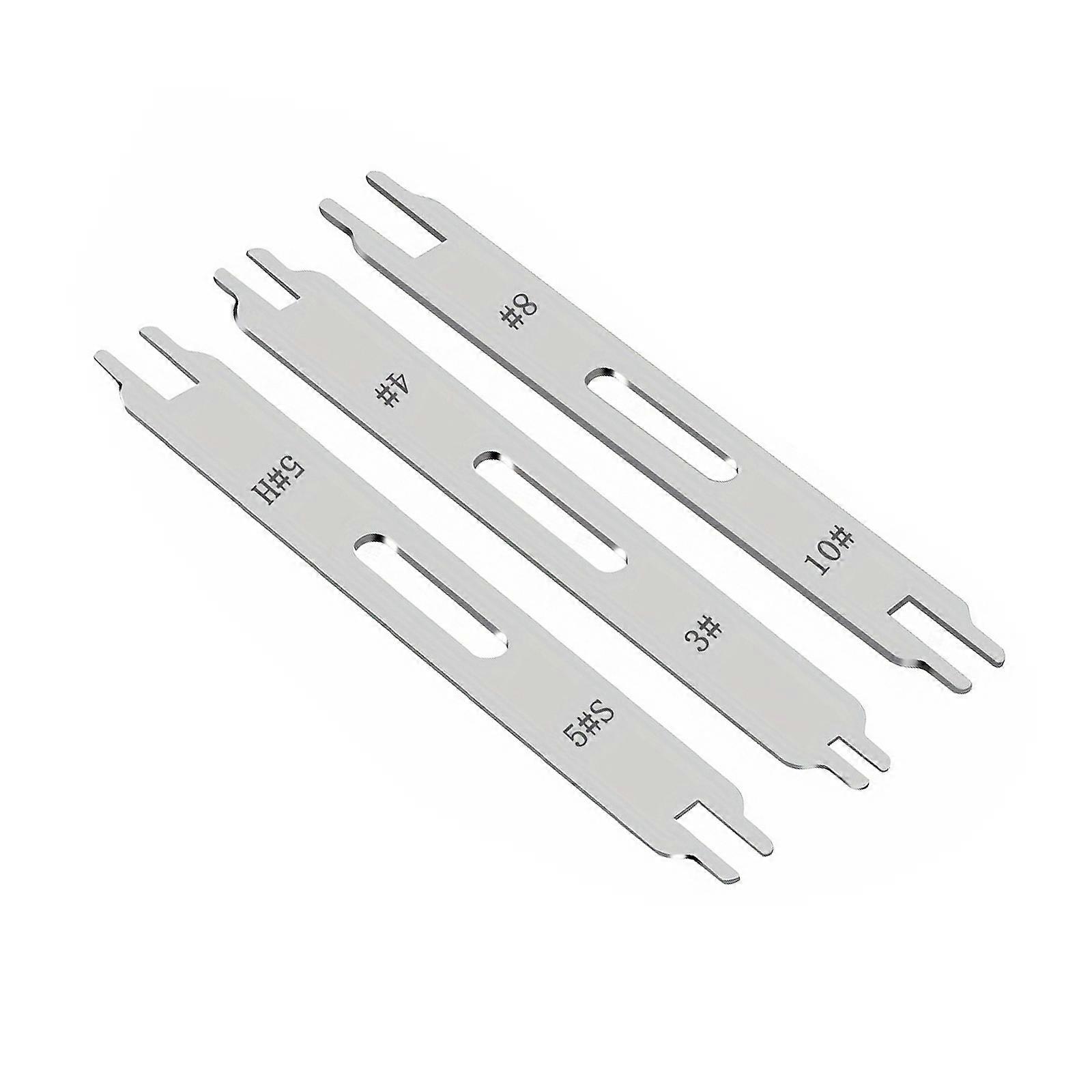 3Pcs Zippers Threader With Double Tip Ergonomic Handle for Efficient Clothing Bag Repairs Multicolor