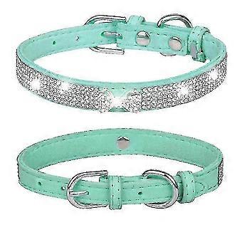 Rhinestones Dog Cat Collar Bling Diamond With Rhinestone Crown Decoration For Small Medium Large Dog