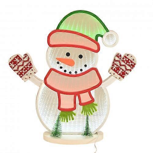 Infinity Snowman LED Stand Light - 32cm