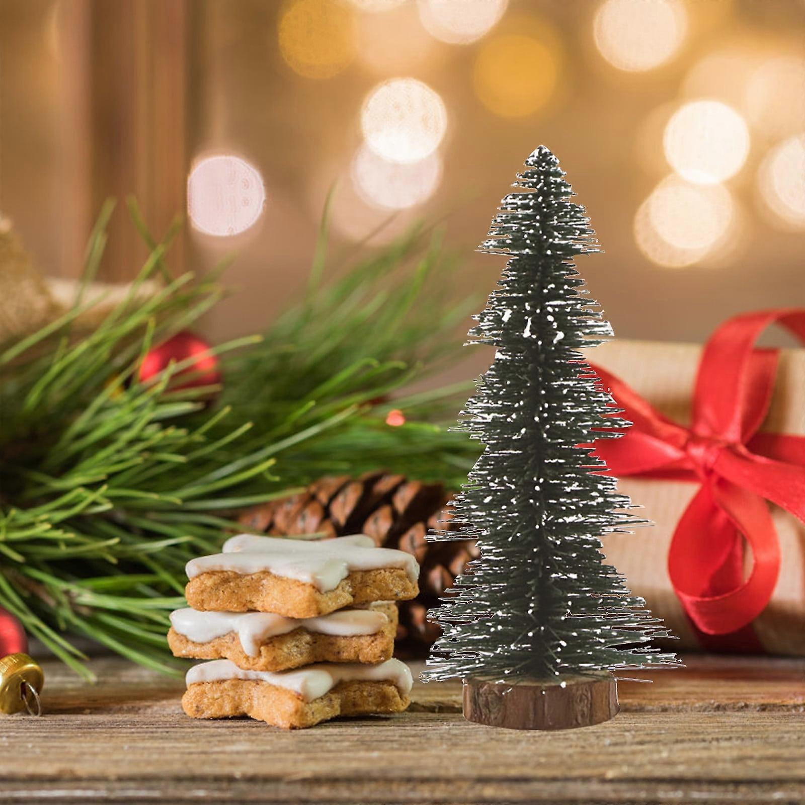 Bocqde Snow Flocking Small Christmas Tree Window Display Christmas Decorations Clearance!