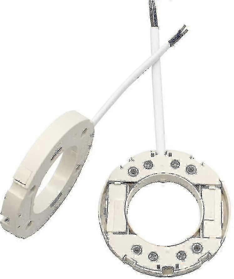 2 Pack Gx53 Base Lamp H Connector Surface Fitting Socket for LED LFC with 10cm Wire and Screws