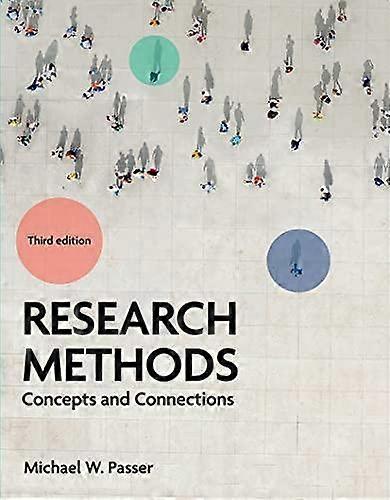Research Methods by Michael Passer Paperback