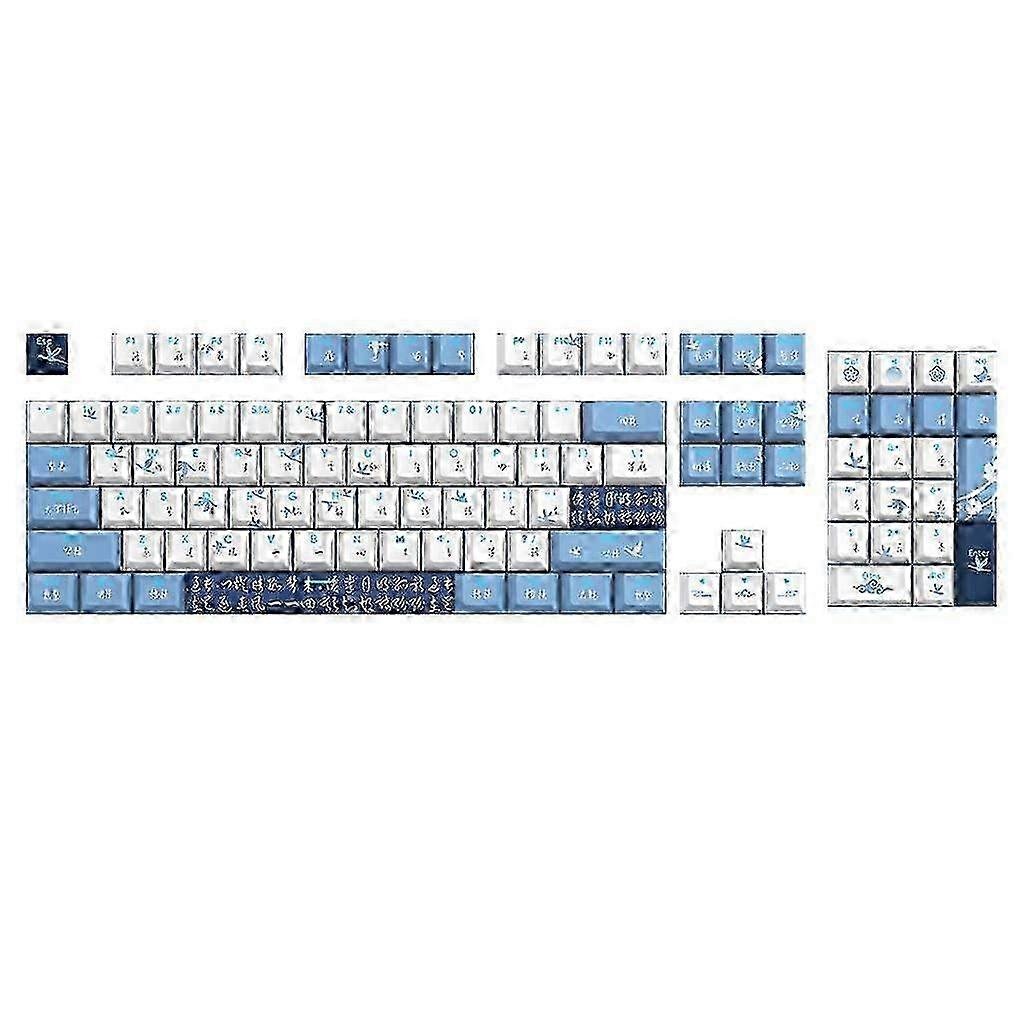 108Keys Double Shot Backlit Keycaps for Gaming Mechanical Keyboard Keycap Set CherryProfile DyeSub Thick PBT Keycap