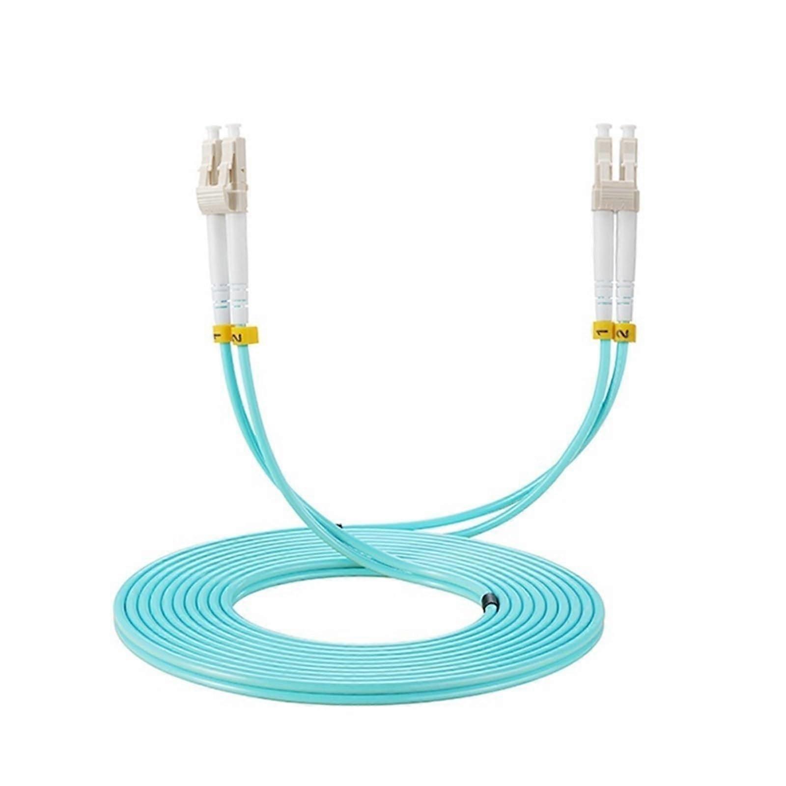Fiber Optic Patch Cord LCLC Duplex OM3 OM4 Multimode, 1100 m Length, 20 m (2 Pcs) OM4