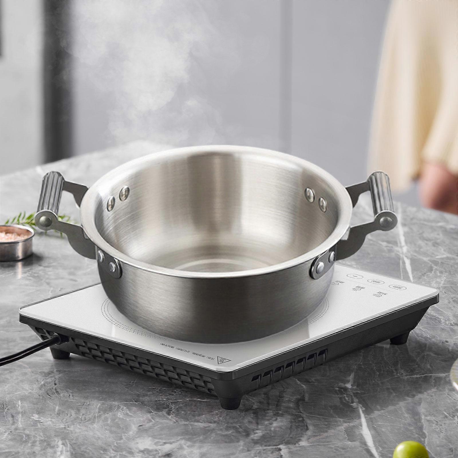 Korean Ramen Pot Kitchen Cookware Multipurpose Fast Heating Double Ear Seafood Troop