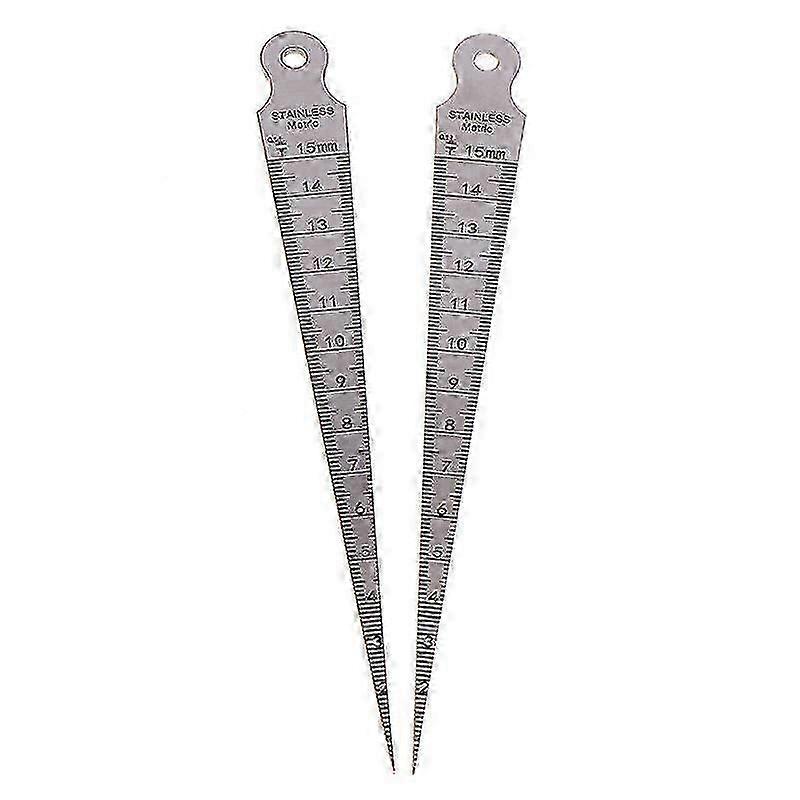 1-15mm Stainless Steel Taper Gauge Feeler Inner Diameter Ruler Gap Hole Measuring Tool For Gap Taper Aperture Scale