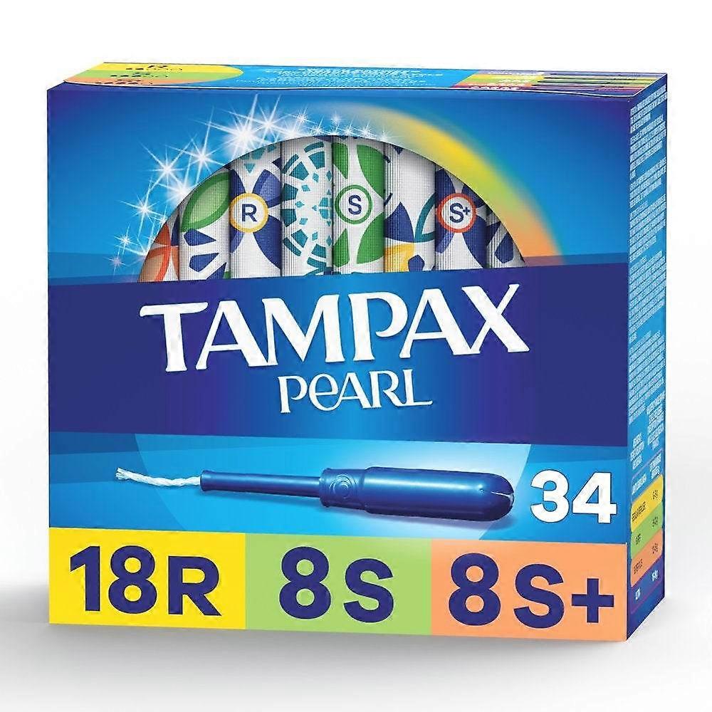Tampax Pearl Tampons Triple Pack, bez vůně, 34 ks