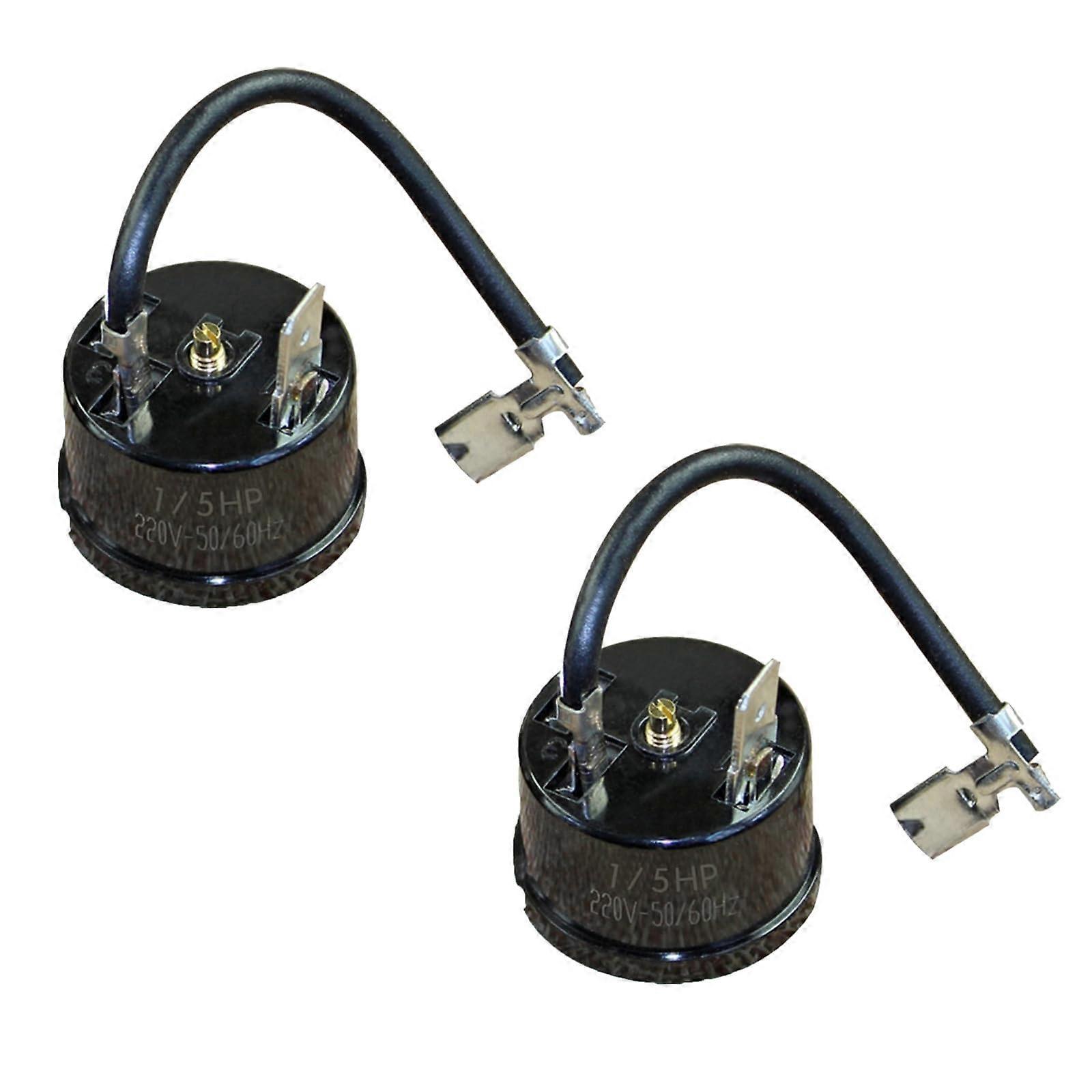 2 Pack Refrigerator Compressor Thermal Overload Protector Replacement for 1/2HP to 6HP Models