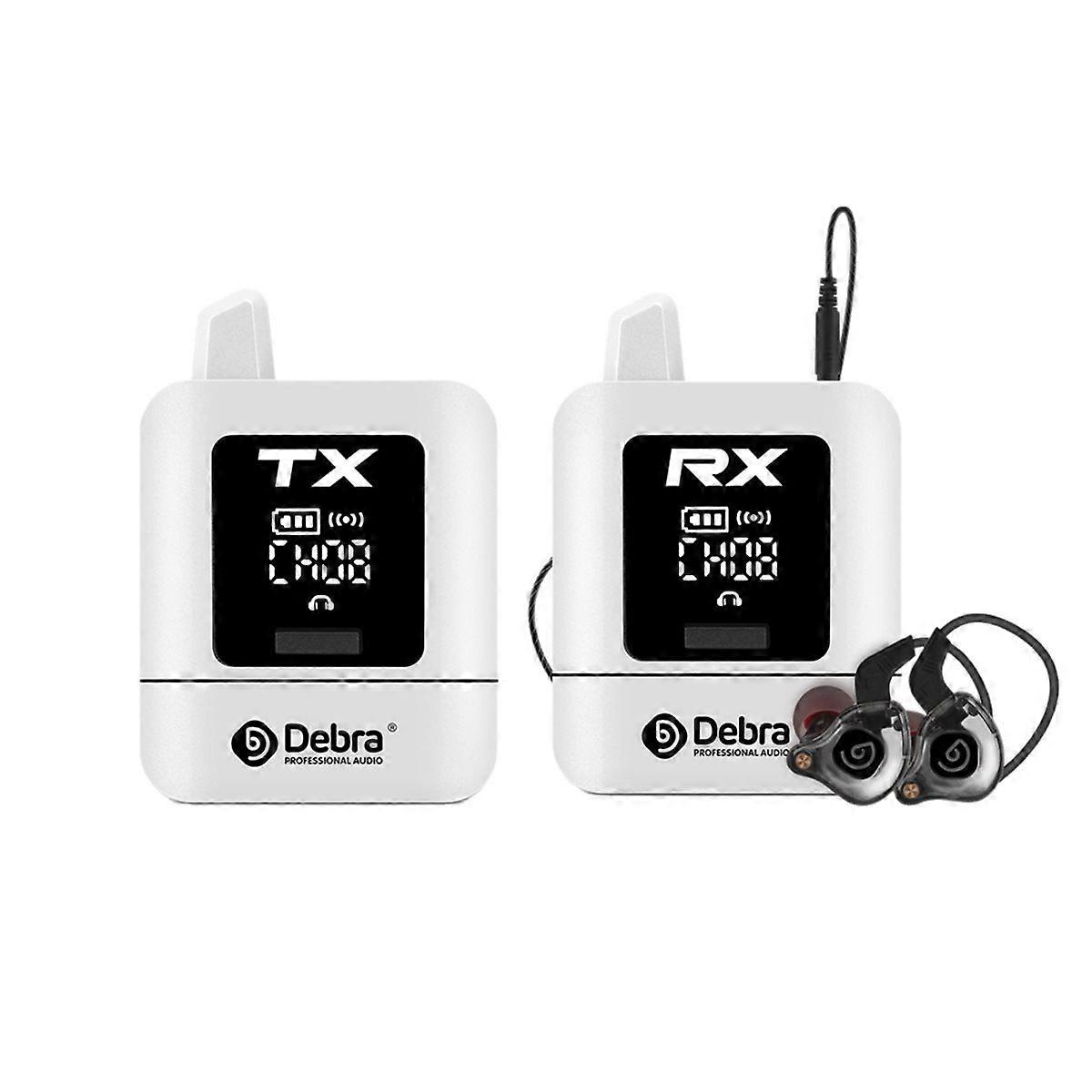 -MINI Stereo Wireless in-Ear Monitor System, 2.4G Digital Signal Transmission, for Live Broadcast