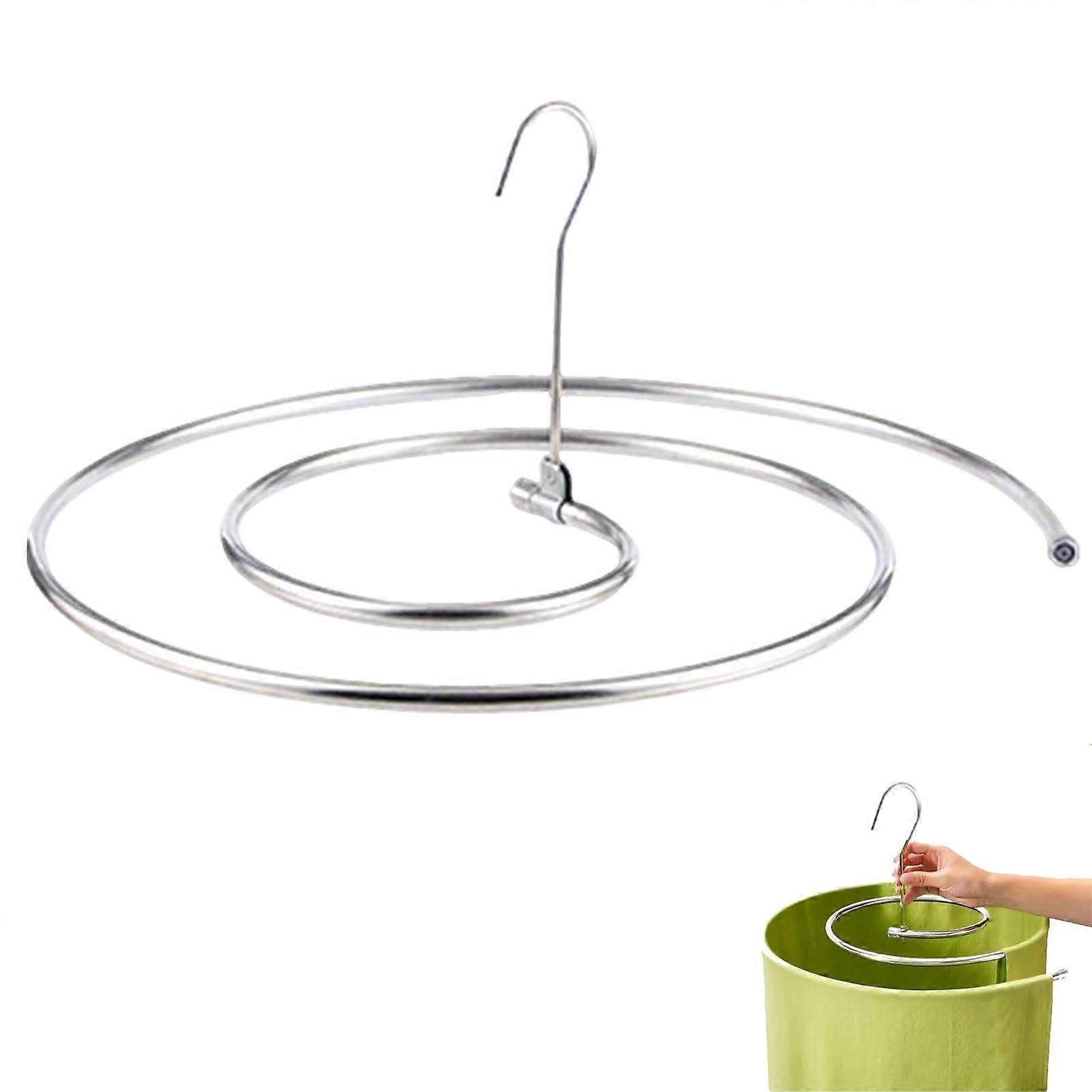 Spiral Sheet Hanger Stainless Steel Round Drying Rack Rotating Space Saving for Bedding Sofa Covers Blankets