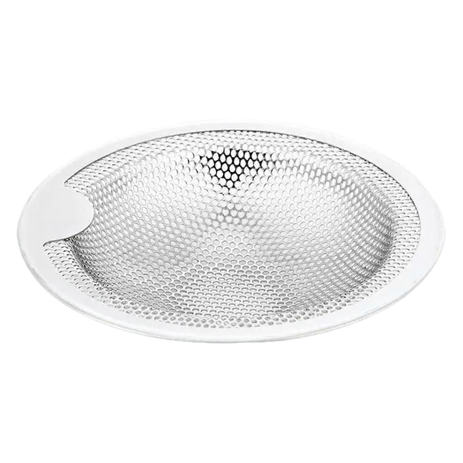Kitchen Sewer Filter Basket RustResistant Metal Plug Fine Mesh Waste Drain Protector Handle Shower Guard Medium Size
