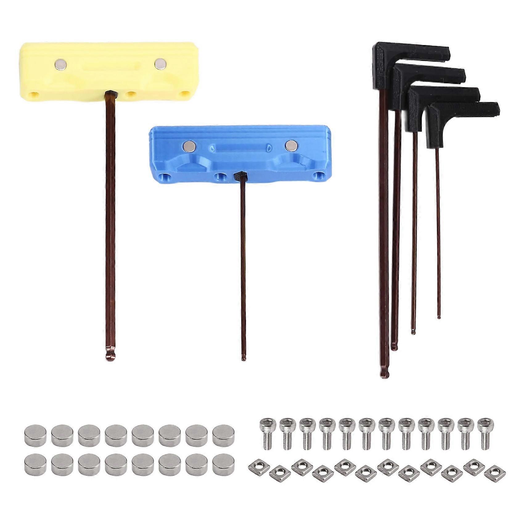 S2 Hex Screwdriver Tool Kit with T-Shaped Handle Ball Head Universal Repair Tool Hex Screwdriver for 3D Printer