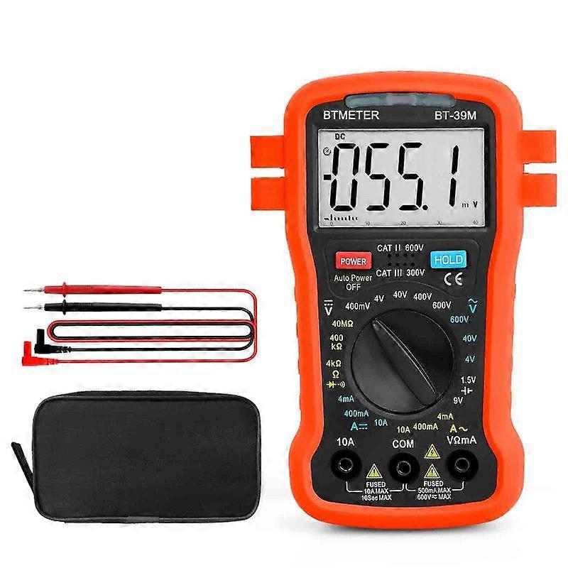 Digital Multimeter Electrical Tester, 4000 Counts TRMS Volt Meter AC DC Current Ohm Meter with Con