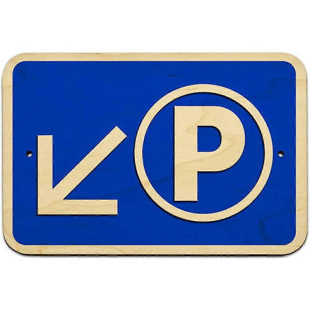 Parking Left Down Arrow Sign