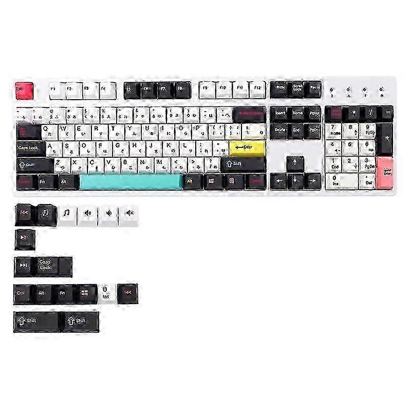 w 121 for Key Dye Sub Keycaps Future Funks Cherry Profile PBT Keycap Set 1.75 2U S