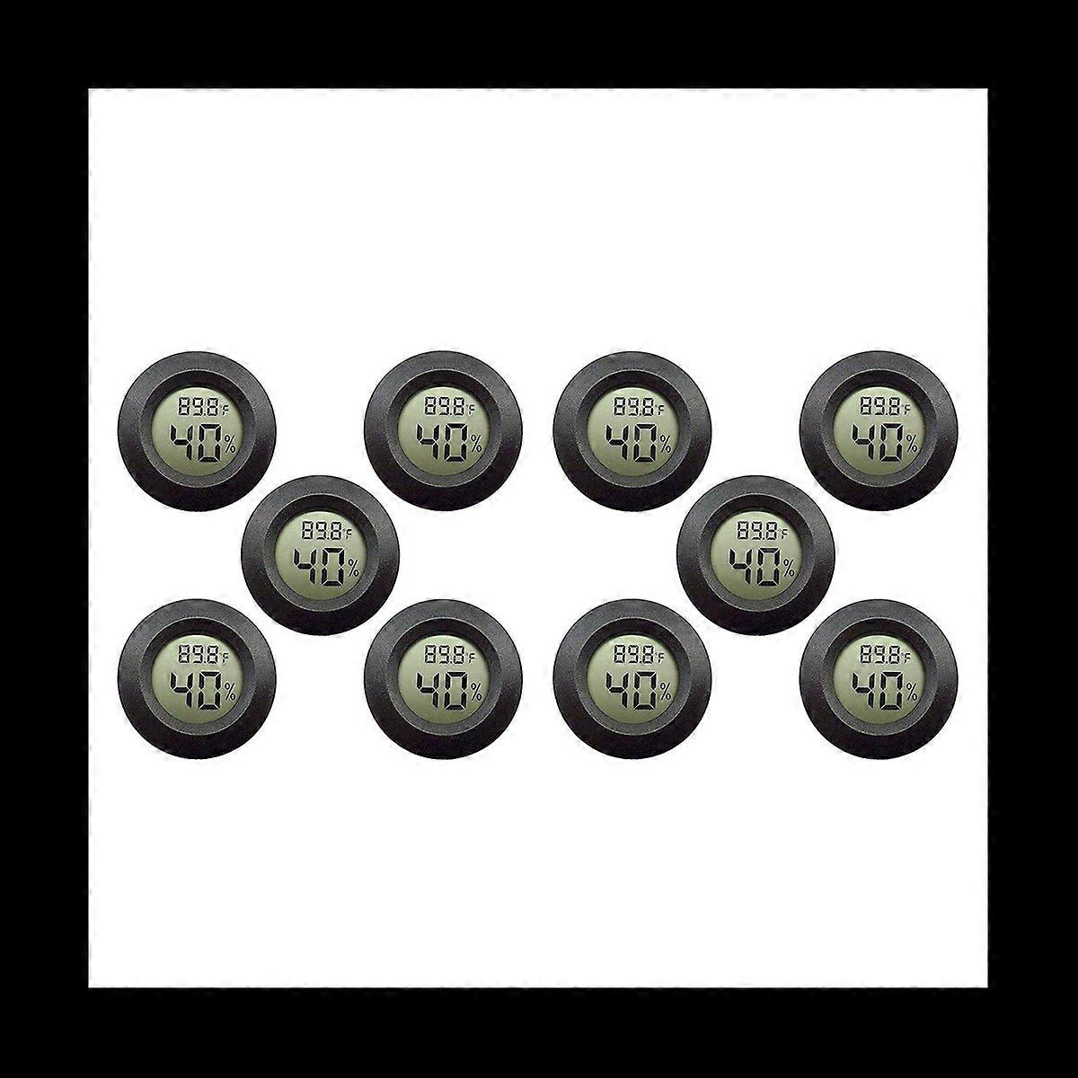 10-Pack Hygrometer Thermometer Digital LCD Monitor Humidity Meter Gauge for Humidifiers Dehumidifier