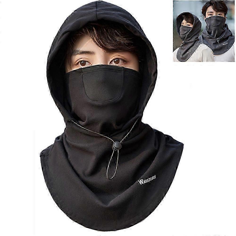 Winter warm windproof mask and cap for riding